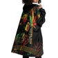 King Of Reggae Legend Bob Wearable Blanket Hoodie Rasta Cannabis - African Pride