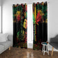 King Of Reggae Legend Bob Window Curtain Rasta Cannabis - African Pride