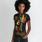 King Of Reggae Legend Bob Women Polo Shirt Rasta Cannabis - African Pride