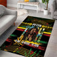 Jamaica Reggae Legend Tosh Area Rug Cannabis Pattern - African Pride