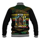 Jamaica Reggae Legend Tosh Baseball Jacket Cannabis Pattern - African Pride