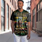 Jamaica Reggae Legend Tosh Baseball Jersey Cannabis Pattern - African Pride