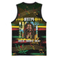 Jamaica Reggae Legend Tosh Basketball Jersey Cannabis Pattern - African Pride