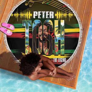 Jamaica Reggae Legend Tosh Beach Blanket Cannabis Pattern - African Pride