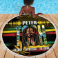 Jamaica Reggae Legend Tosh Beach Blanket Cannabis Pattern - African Pride
