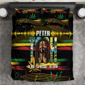 Jamaica Reggae Legend Tosh Bedding Set Cannabis Pattern - African Pride
