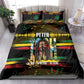 Jamaica Reggae Legend Tosh Bedding Set Cannabis Pattern - African Pride