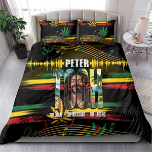 Jamaica Reggae Legend Tosh Bedding Set Cannabis Pattern - African Pride