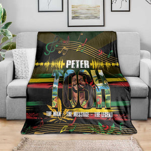 Jamaica Reggae Legend Tosh Blanket Cannabis Pattern - African Pride