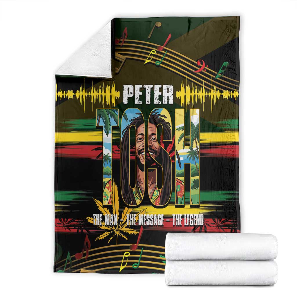 Jamaica Reggae Legend Tosh Blanket Cannabis Pattern - African Pride