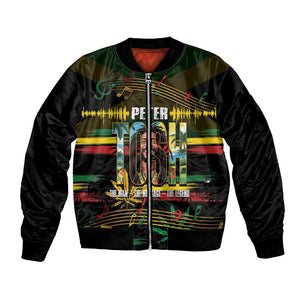 Jamaica Reggae Legend Tosh Bomber Jacket Cannabis Pattern - African Pride