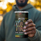 Jamaica Reggae Legend Tosh 4 in 1 Can Cooler Tumbler Cannabis Pattern - African Pride
