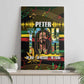 Jamaica Reggae Legend Tosh Canvas Wall Art Cannabis Pattern - African Pride
