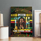 Jamaica Reggae Legend Tosh Canvas Wall Art Cannabis Pattern - African Pride