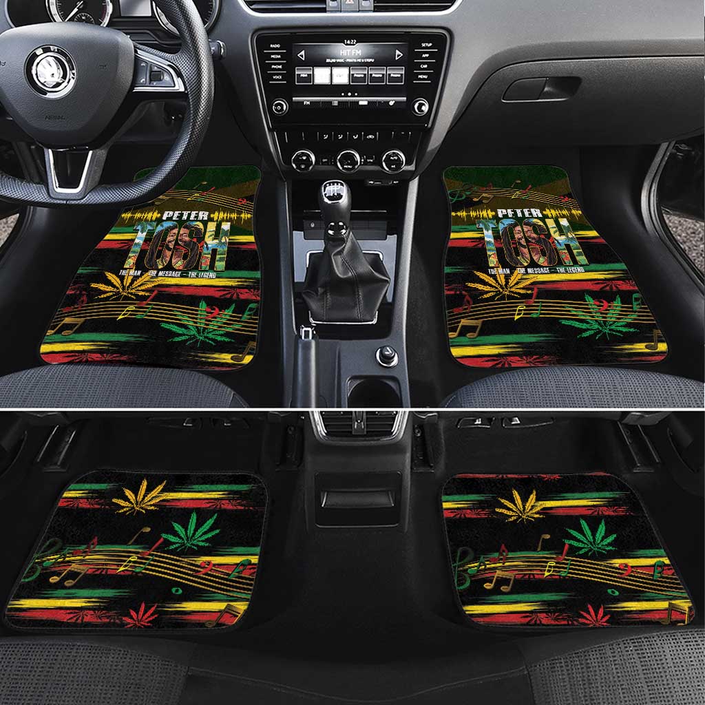 Jamaica Reggae Legend Tosh Car Mats Cannabis Pattern by African Pride