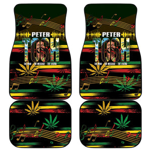 Jamaica Reggae Legend Tosh Car Mats Cannabis Pattern - African Pride