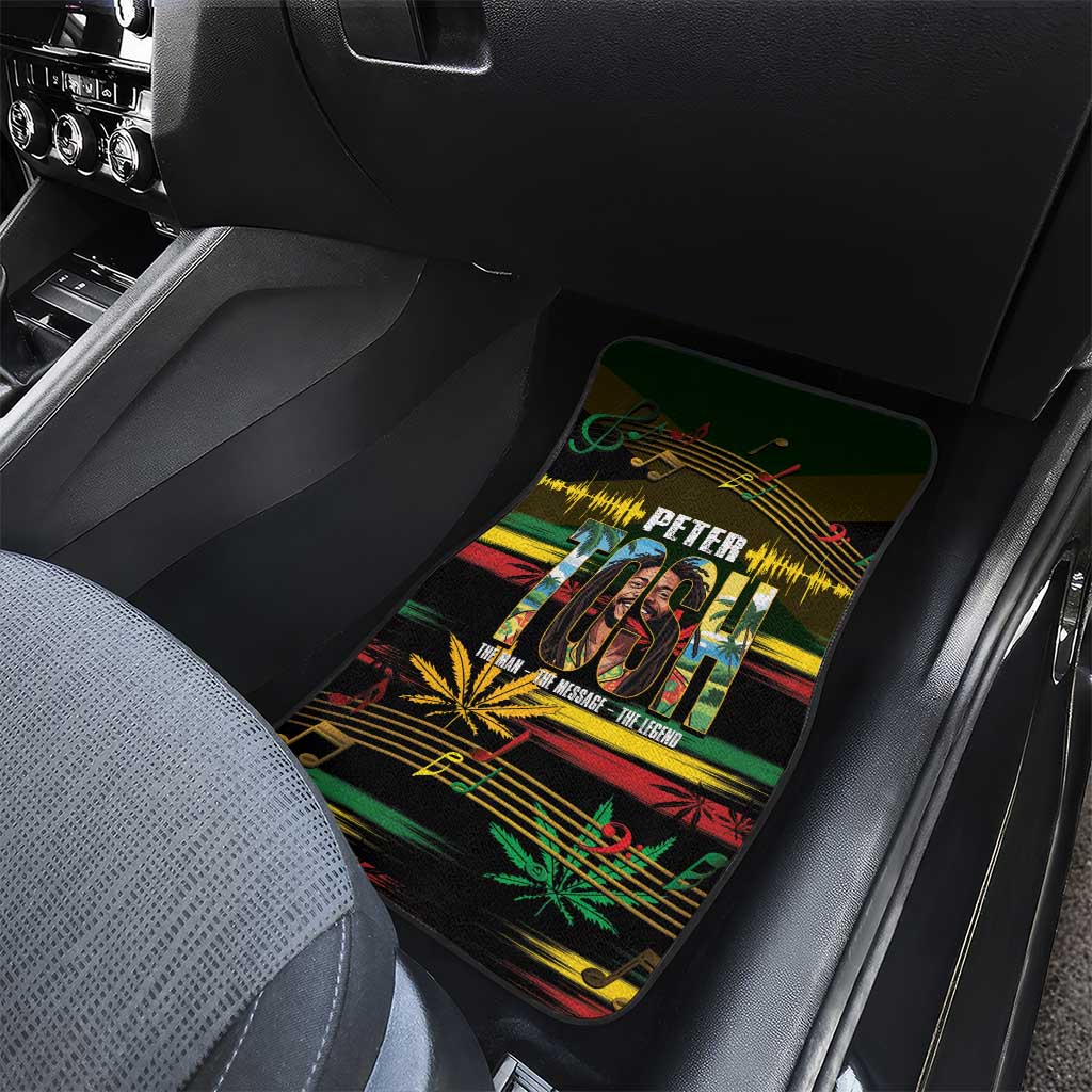Jamaica Reggae Legend Tosh Car Mats Cannabis Pattern - African Pride