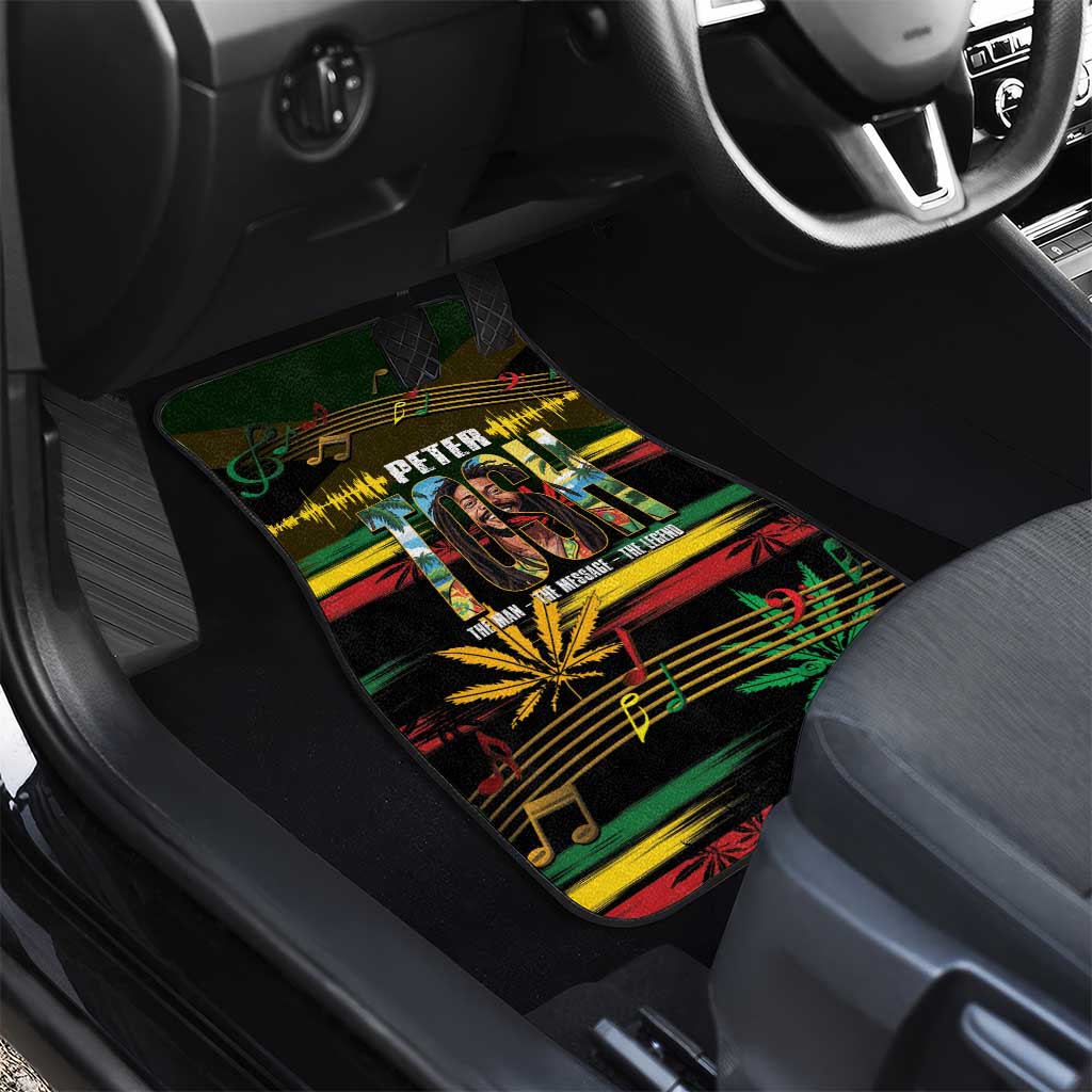 Jamaica Reggae Legend Tosh Car Mats Cannabis Pattern - African Pride