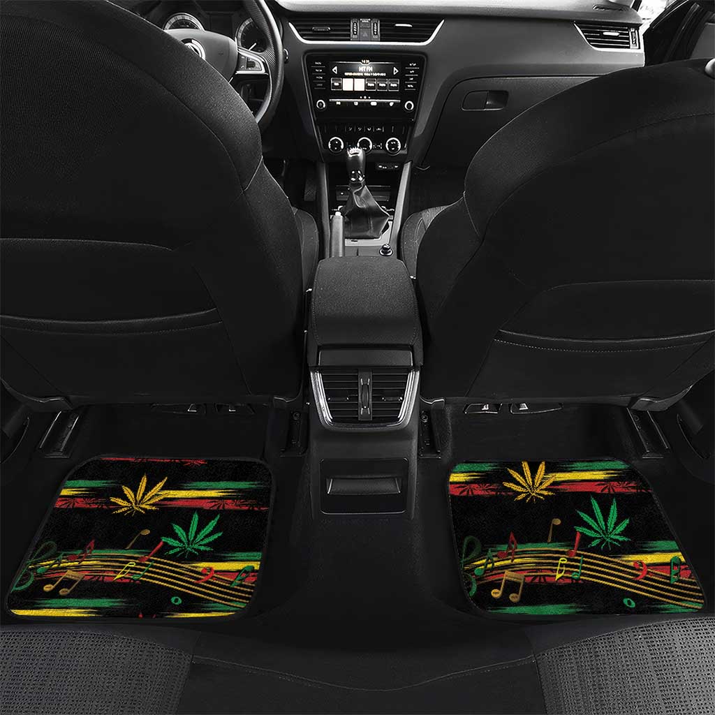 Jamaica Reggae Legend Tosh Car Mats Cannabis Pattern - African Pride