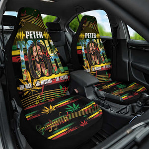 Jamaica Reggae Legend Tosh Car Seat Cover Cannabis Pattern - African Pride