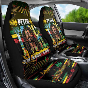 Jamaica Reggae Legend Tosh Car Seat Cover Cannabis Pattern - African Pride