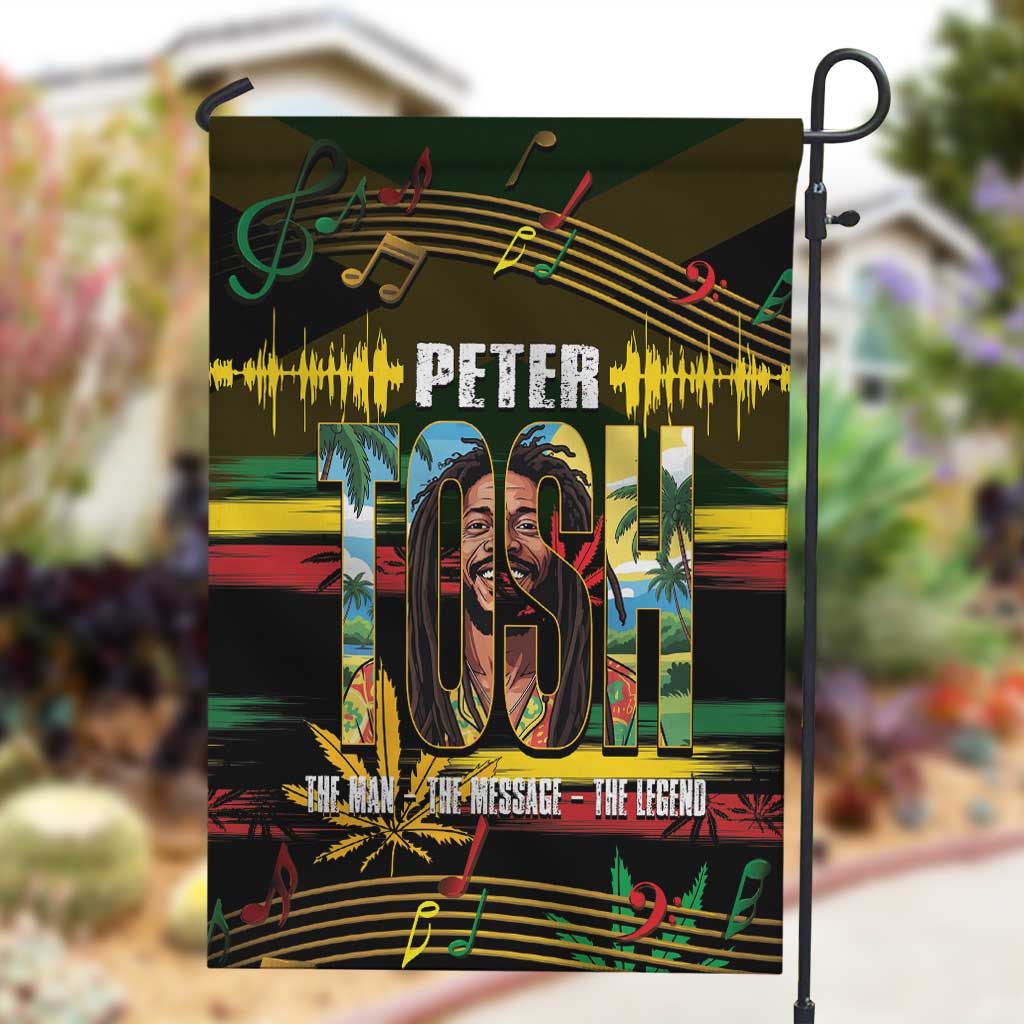 Jamaica Reggae Legend Tosh Garden Flag Cannabis Pattern - African Pride