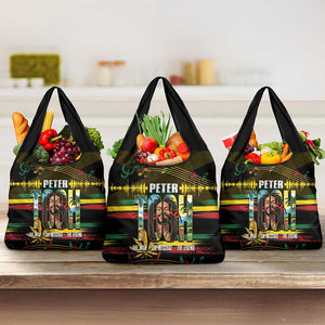 Jamaica Reggae Legend Tosh Grocery Bag Cannabis Pattern - African Pride