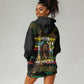 Jamaica Reggae Legend Tosh Hoodie Dress Cannabis Pattern - African Pride