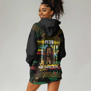 Jamaica Reggae Legend Tosh Hoodie Dress Cannabis Pattern - African Pride