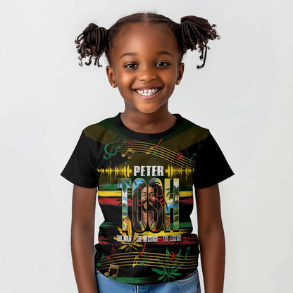 Jamaica Reggae Legend Tosh Kid T shirt Cannabis Pattern - African Pride