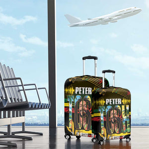 Jamaica Reggae Legend Tosh Luggage Cover Cannabis Pattern - African Pride