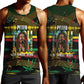 Jamaica Reggae Legend Tosh Men Tank Top Cannabis Pattern - African Pride