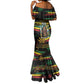 Jamaica Reggae Legend Tosh Mermaid Dress Cannabis Pattern - African Pride