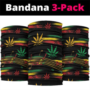 Jamaica Reggae Legend Tosh Neck Gaiter Cannabis Pattern - African Pride