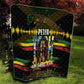 Jamaica Reggae Legend Tosh Quilt Cannabis Pattern - African Pride