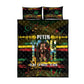 Jamaica Reggae Legend Tosh Quilt Bed Set Cannabis Pattern - African Pride