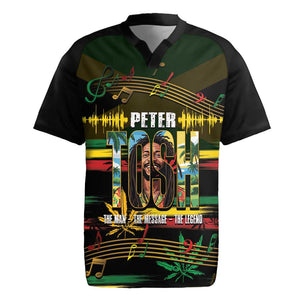 Jamaica Reggae Legend Tosh Rugby Jersey Cannabis Pattern - African Pride