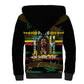 Jamaica Reggae Legend Tosh Sherpa Hoodie Cannabis Pattern - African Pride