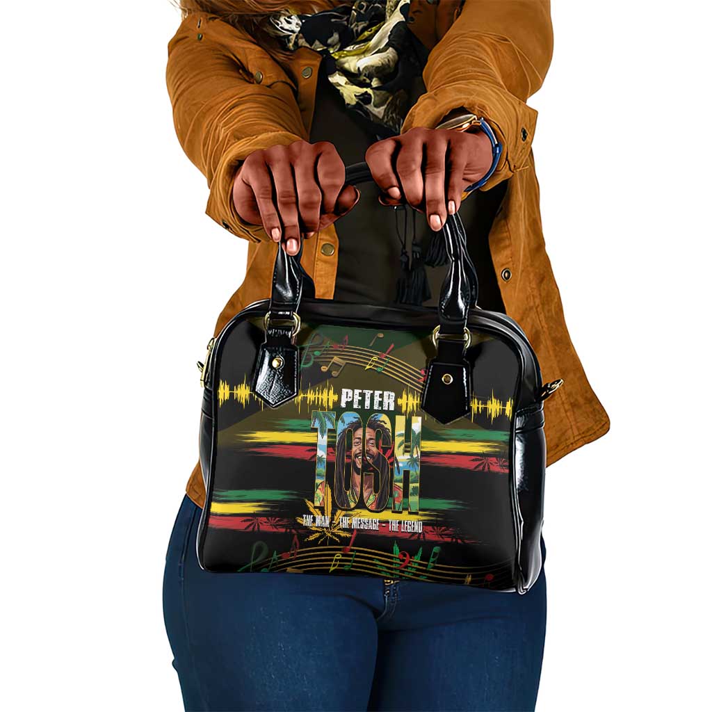 Jamaica Reggae Legend Tosh Shoulder Handbag Cannabis Pattern - African Pride