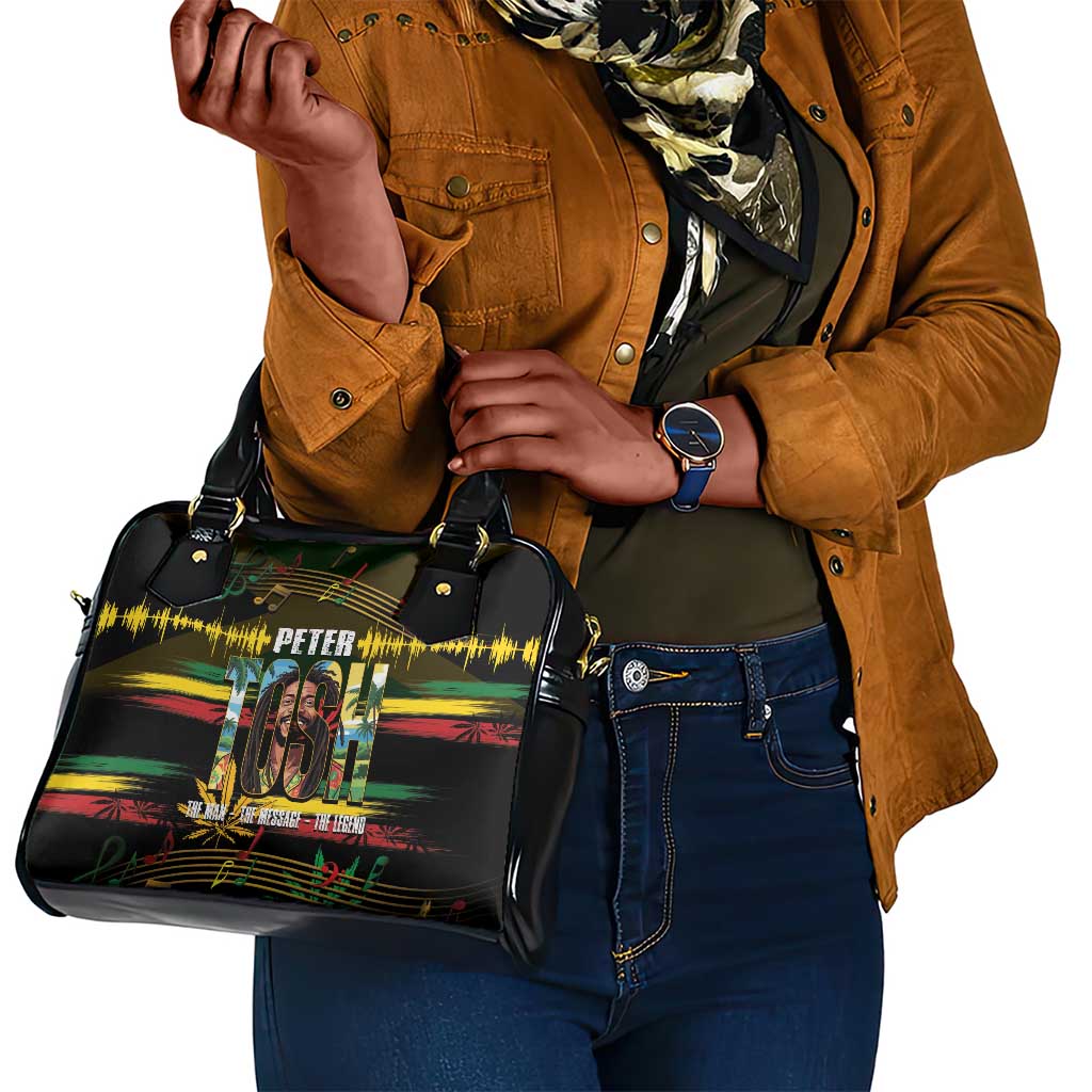 Jamaica Reggae Legend Tosh Shoulder Handbag Cannabis Pattern - African Pride