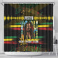 Jamaica Reggae Legend Tosh Shower Curtain Cannabis Pattern - African Pride