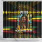 Jamaica Reggae Legend Tosh Shower Curtain Cannabis Pattern - African Pride