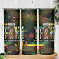 Jamaica Reggae Legend Tosh Skinny Tumbler Cannabis Pattern - African Pride
