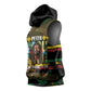 Jamaica Reggae Legend Tosh Sleeveless Hoodie Cannabis Pattern - African Pride