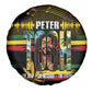 Jamaica Reggae Legend Tosh Spare Tire Cover Cannabis Pattern - African Pride