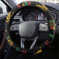 Jamaica Reggae Legend Tosh Steering Wheel Cover Cannabis Pattern - African Pride