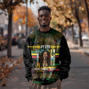 Jamaica Reggae Legend Tosh Sweatshirt Cannabis Pattern - African Pride