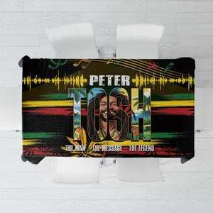 Jamaica Reggae Legend Tosh Tablecloth Cannabis Pattern - African Pride