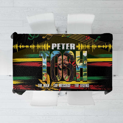Jamaica Reggae Legend Tosh Tablecloth Cannabis Pattern - African Pride