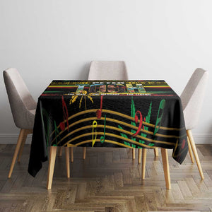 Jamaica Reggae Legend Tosh Tablecloth Cannabis Pattern - African Pride